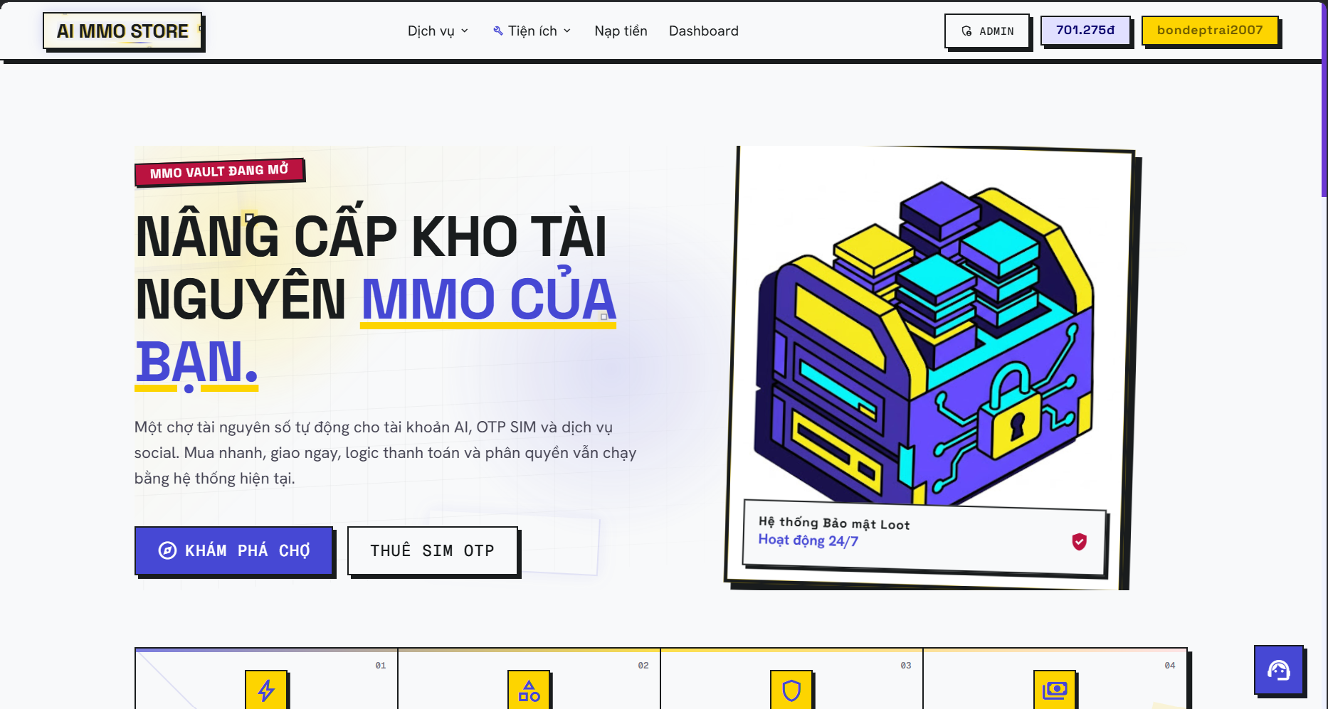 Code cửa hàng số